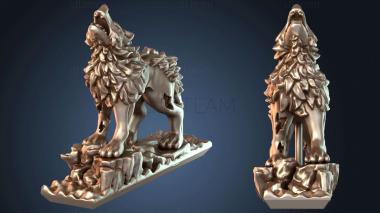 3D model Undead Dire Wolf Wraith (STL)