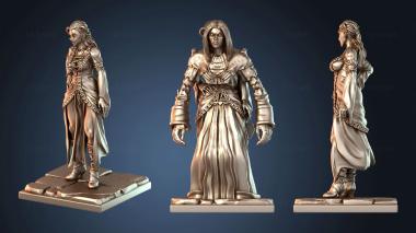 3D модель Леди-вампир на драконе-зомби (STL)
