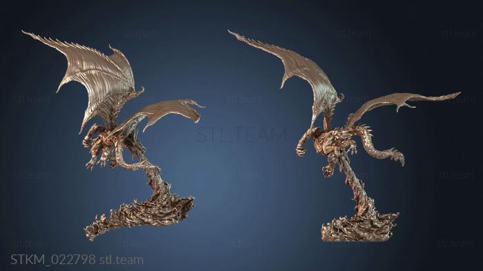 Статуэтки герои, монстры и демоны Vile Steel Dragon Flying Legendary