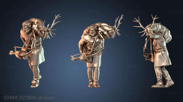 Статуэтки герои, монстры и демоны Villagers Hunter Carrying Deer