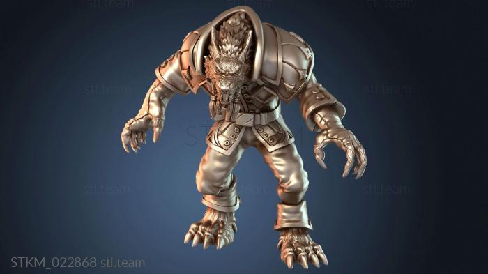 Статуэтки герои, монстры и демоны Werewolf Genn Feral