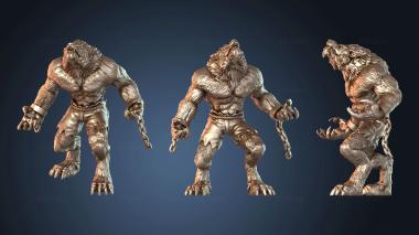 3D model Werewolf Howling (STL)