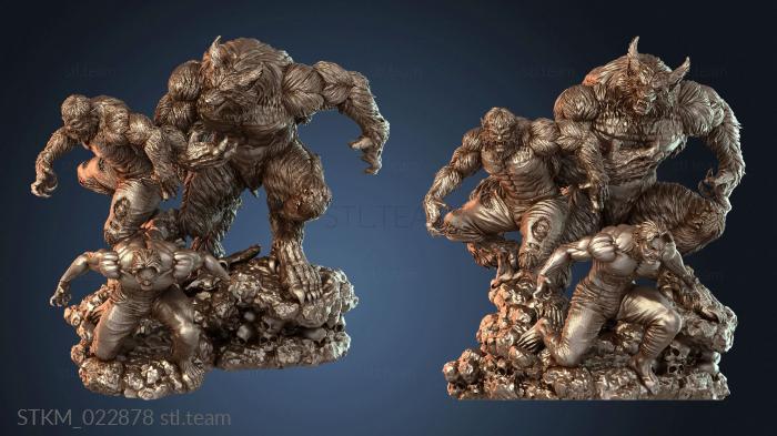 Статуэтки герои, монстры и демоны Werewolf Night Transformation Bullskull Form WBN