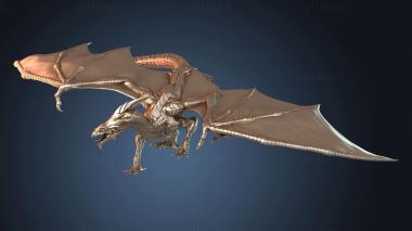 3D model White Dragon Adult (STL)