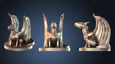 3D модель Белый дракончик-змей (STL)