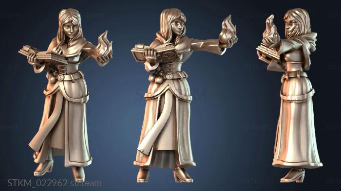 Статуэтки герои, монстры и демоны Волшебница с книгой заклинаний