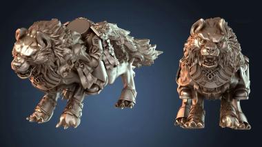 3D model Wolf and Rider Heroic (STL)