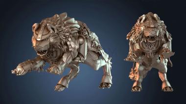 3D модель Волк и Всадник (STL)