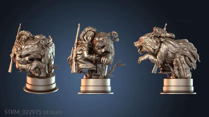 Статуэтки герои, монстры и демоны Девушка-волчица в доспехах