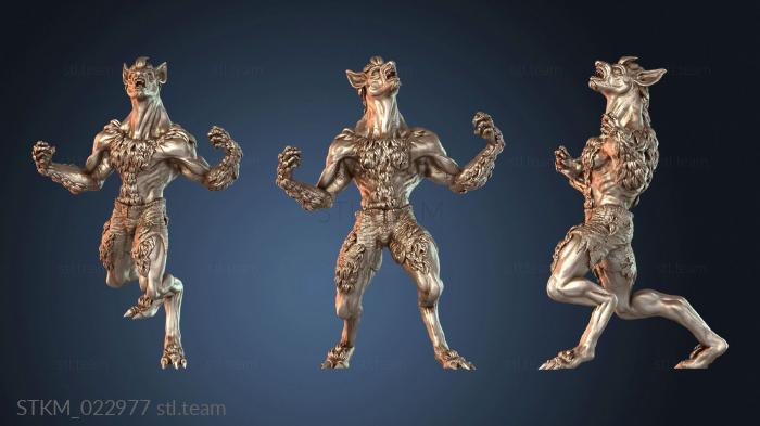 Статуэтки герои, монстры и демоны Человек-волк