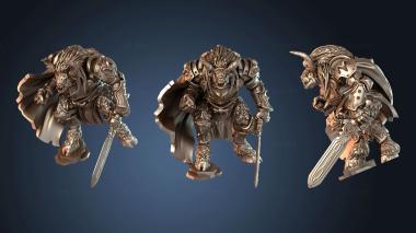 3D model Wooly Minotaur Paladin (STL)