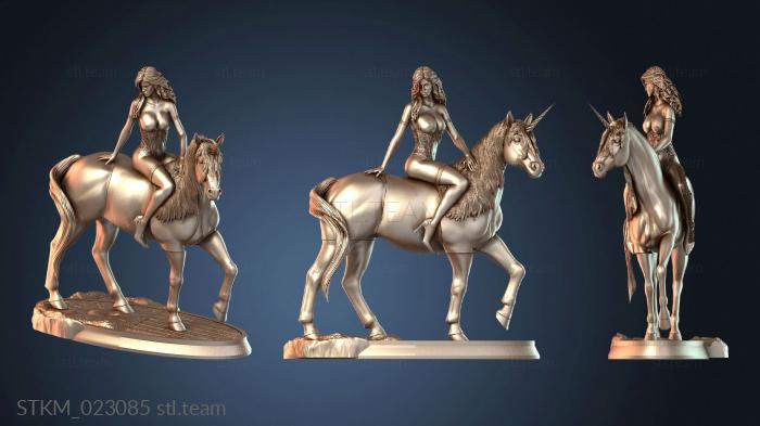 Статуэтки герои, монстры и демоны Yennefer Woman Riding Unicorn