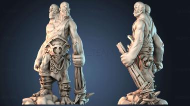 3D model Twoheaded Monster Warrior (STL)