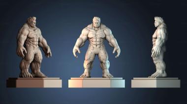 3D model Super hero Hulk figure (STL)