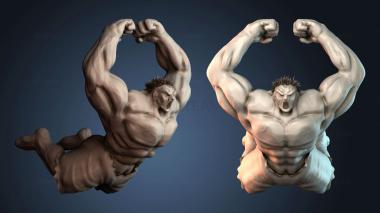 3D model Mr Hulk low poly (STL)