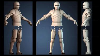 3D model Male knight (STL)