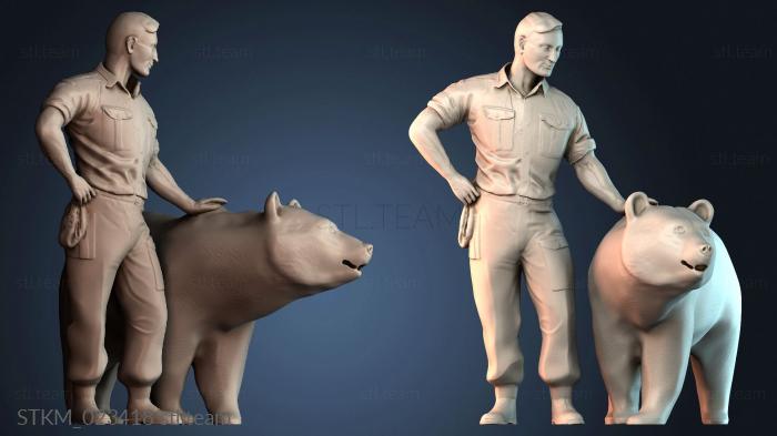 Статуэтки герои, монстры и демоны Soldier Bear Wojtek on Princes Street - man