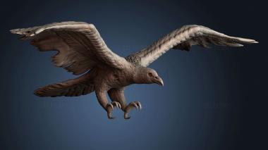 3D model Zombie Raven flying (STL)