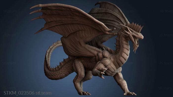 Статуэтки герои, монстры и демоны adult-silver-dragon-updated-no-stand