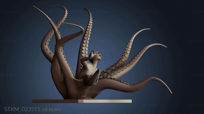 Статуэтки герои, монстры и демоны Girl and octopus