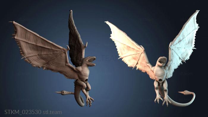 Статуэтки герои, монстры и демоны The dragon is flying