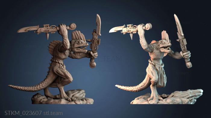 Статуэтки герои, монстры и демоны Salamander warrior