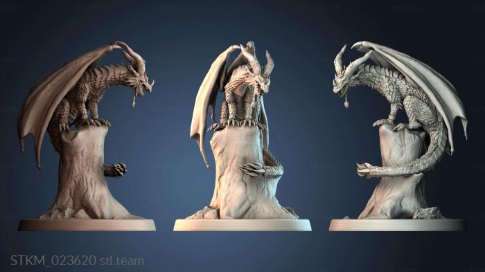 Статуэтки герои, монстры и демоны Dragon pedestal