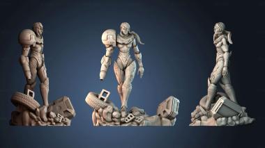 3D model Metroid Samus Aran fanart (STL)