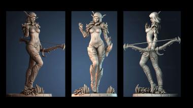 3D model Sylvanas Bolvar (STL)