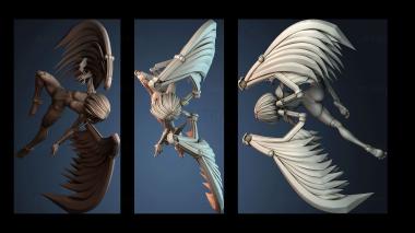 3D model Alita wearing a shirt - Battle Angel (STL)