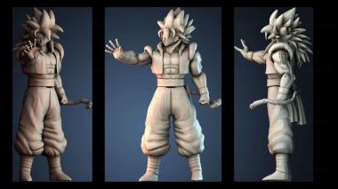 3D модель Gogeta ss4 Dragon ball (STL)