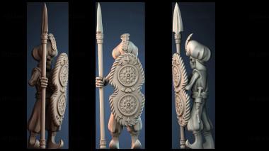 3D модель Арабский воин скелет (STL)