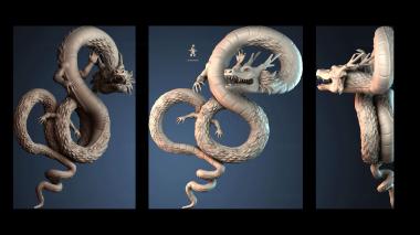 3D model Dragon (STL)