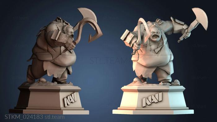 Статуэтки герои, монстры и демоны Pudge Trophy Dota 2