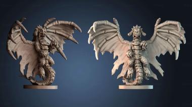 3D модель Черный дракон змей (STL)