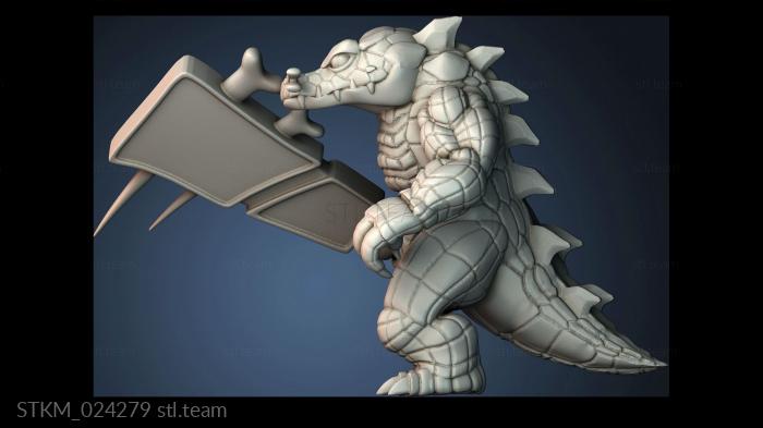 Статуэтки герои, монстры и демоны Crocodileman monster