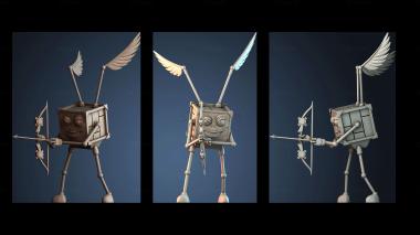 3D модель Модрон Квадрона Геометрический Воин (STL)