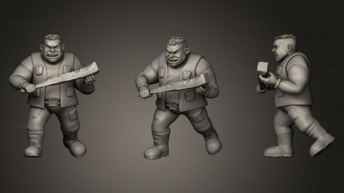 3D model Rocksteady pre mutation (STL)