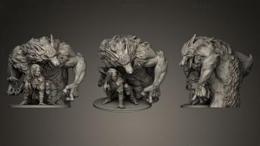 3D model Werewolf 3D  ing Miniature (STL)