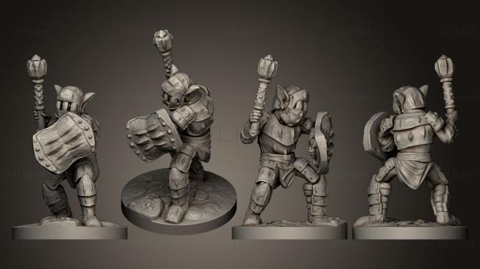 3D model Armored Goblin 28mm Miniature (STL)