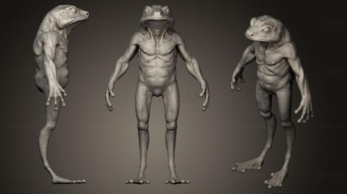 3D model Frog Humanoid Creature (STL)