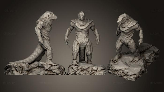 Lizardman 3d print model