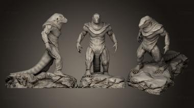 3D model Lizardman 3d print model (STL)