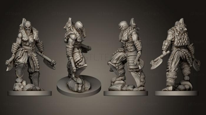 Printable Nordic Warrior Miniature