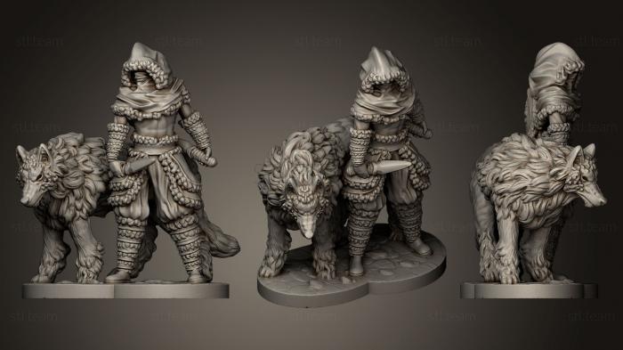 3D model Wolf Master Assassin Miniature (STL)