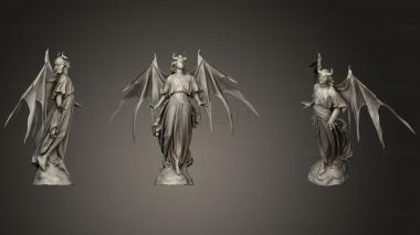 3D model Winged Angelic Demon Statue (STL)