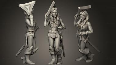 3D model Aretta Bansion [Female Human Pirate (STL)