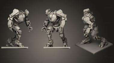 3D model Cyberpunk Robots X6 Zorn Watching (STL)