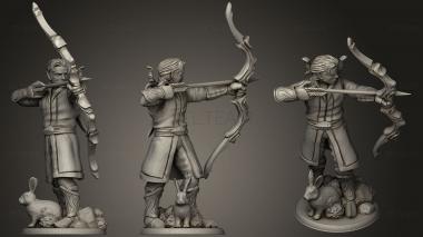 3D model Dnd Elf Ranger 32 Mm (STL)