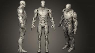 3D model Iron Man Mark 85 Rigged (STL)